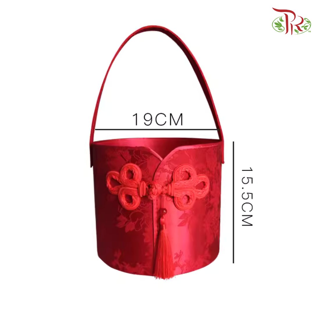 FB1 & FB3 - CNY Single Button Round Hand Held Floral Box