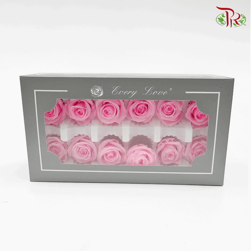 12 Bloom Rose - Light Pink-Pink-China-prflorist.com.my
