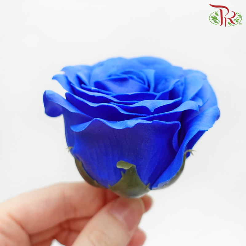 15 Bloom Roses Soap Flower - Blue-Blue-Pudu Ria Florist-prflorist.com.my