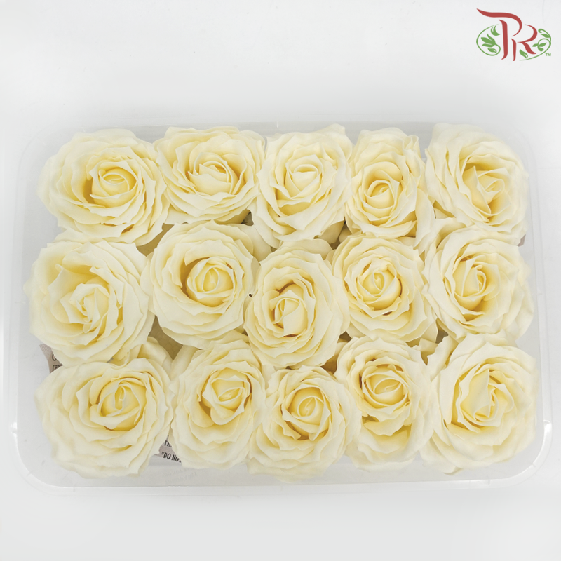 15 Bloom Roses Soap Flower - Cream-Cream-Pudu Ria Florist-prflorist.com.my
