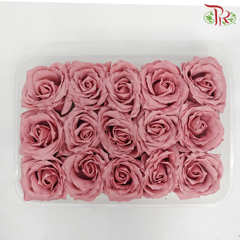 15 Bloom Roses Soap Flower - Pink-Pink-Pudu Ria Florist-prflorist.com.my