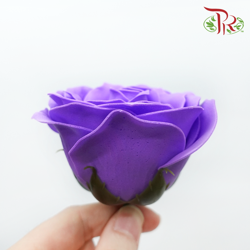 15 Bloom Roses Soap Flower - Purple-Purple-Pudu Ria Florist-prflorist.com.my