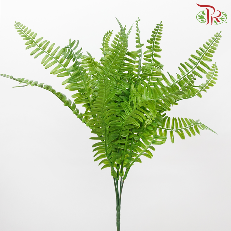 18" - Artificial Persian Leaf Bush - Green-Green-Pudu Ria Florist-prflorist.com.my