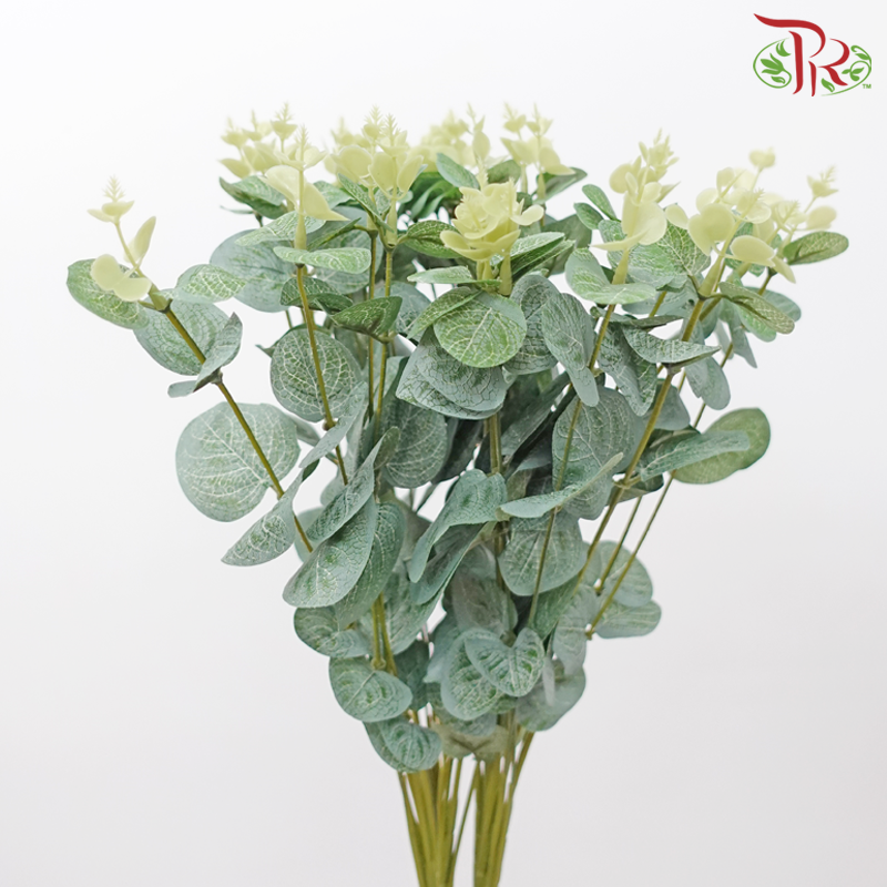 20" - Artificial Eucalyptus Bush - Green-Green-Pudu Ria Florist-prflorist.com.my