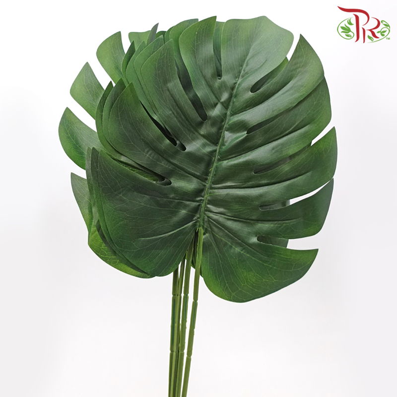 24" - Artificial Split Philo Spray - Dark Green (5 Stems)-Dark Green-Pudu Ria Florist-prflorist.com.my