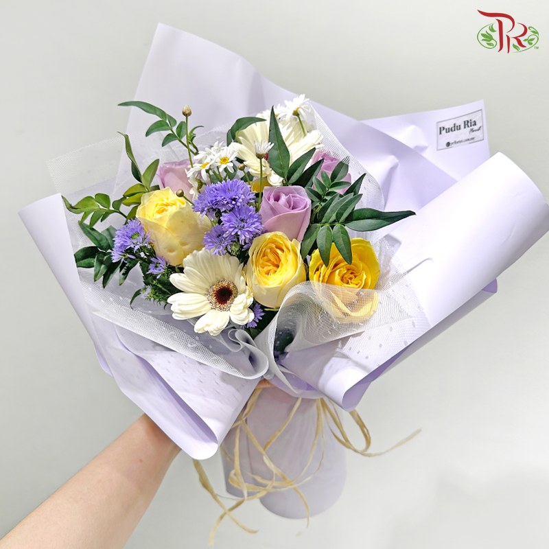 Signature Weekly Flower Bunch - Lavender Sunshine (Medium Bunch)