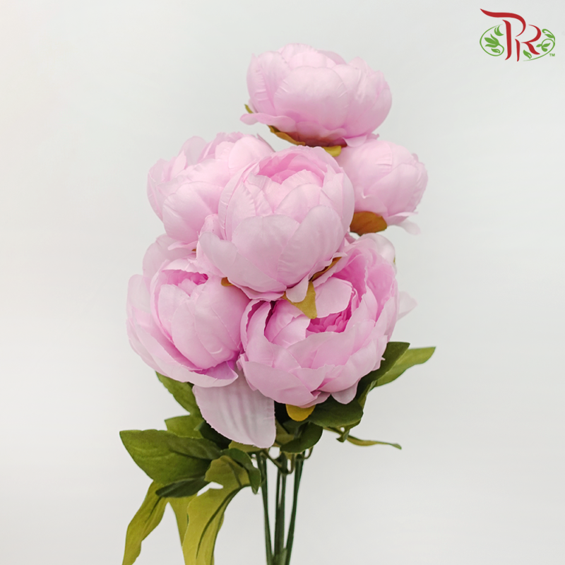 44cm - Artificial Peony Bush - Sweet Pink (1 Unit)-Sweet Pink-Pudu Ria Florist-prflorist.com.my