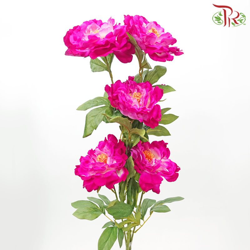 45" - Artificial Peony Spray - Cherry Pink (2 Stems)-Cherry Pink-Pudu Ria Florist-prflorist.com.my