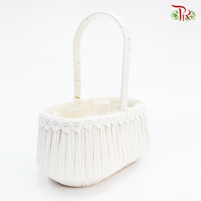 White Basket 46-032 - Pudu Ria Florist