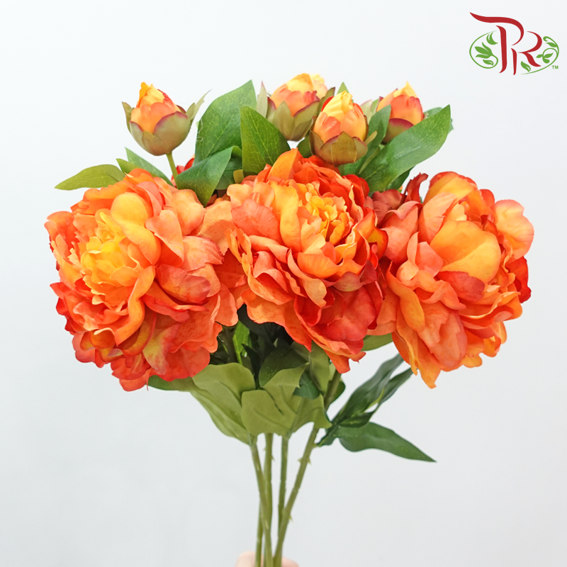 Artificial Peony Spray - 5 Stems