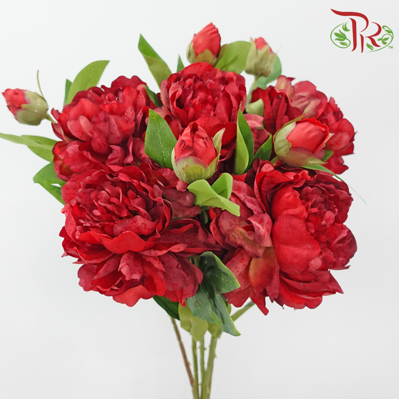 Artificial Peony Spray - 5 Stems