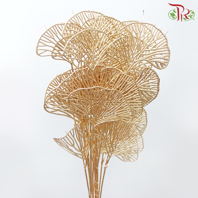 68cm - Artificial Ginko Spray - Gold (5 Stems)-Gold-Pudu Ria Florist-prflorist.com.my