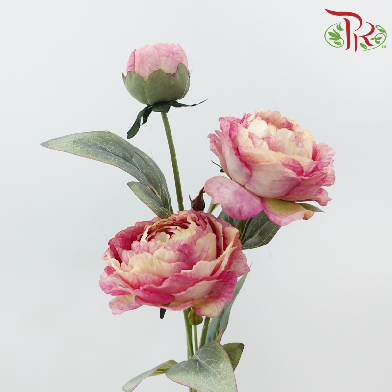 Artificial Peony Spray - 5 Stems