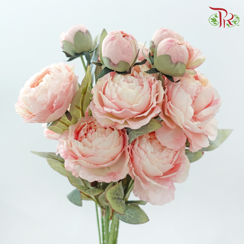 Artificial Peony Spray - 5 Stems