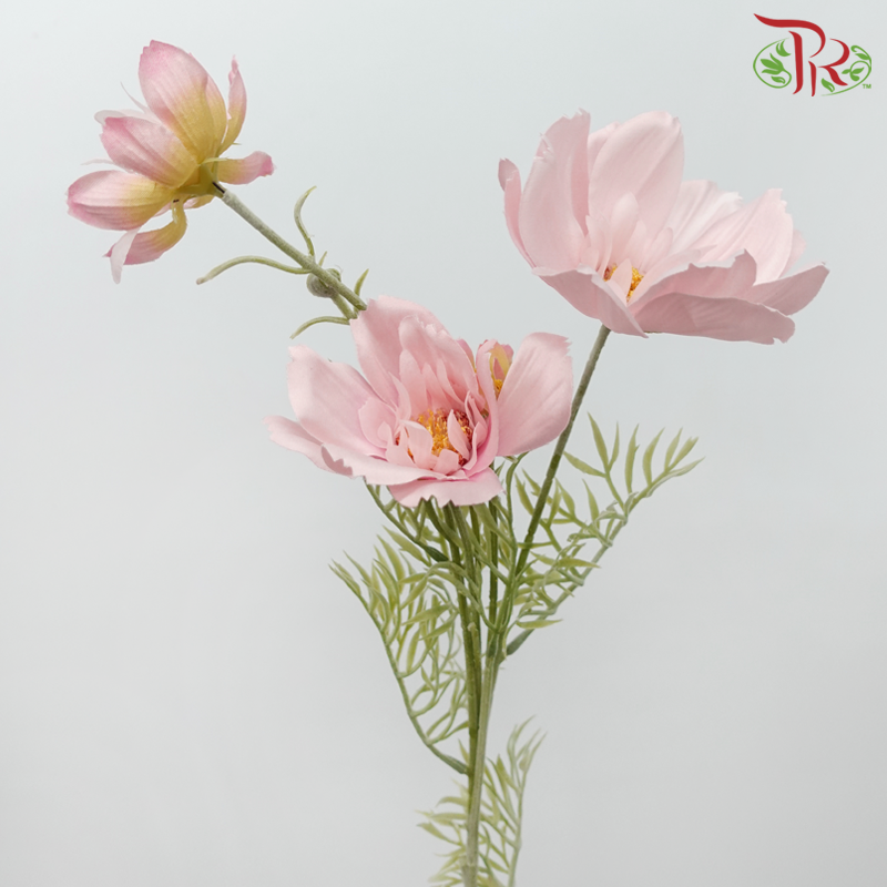 76cm - Artificial Cosmos Spray - Light Pink (2 Stems)-Light Pink-Pudu Ria Florist-prflorist.com.my