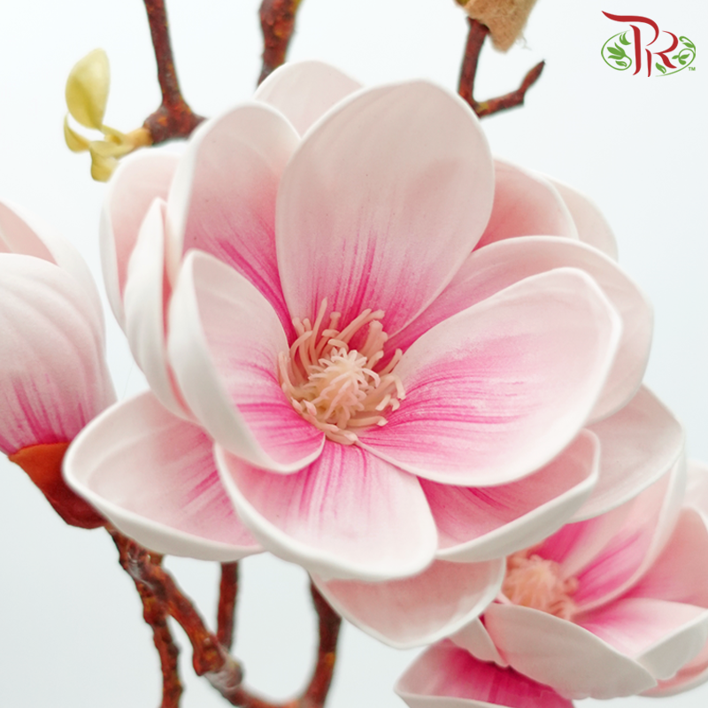 79cm - Artificial Magnolia Spray - Light Pink (2 Stems)-Light Pink-Pudu Ria Florist-prflorist.com.my