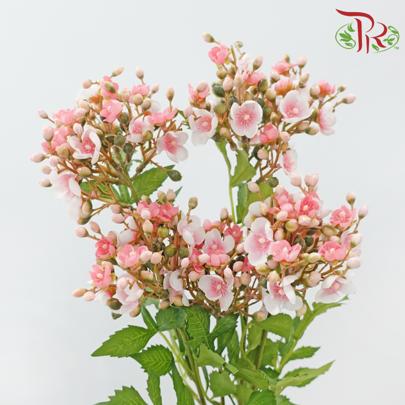 Artificial Apple Blossom Spray - 2 Stems
