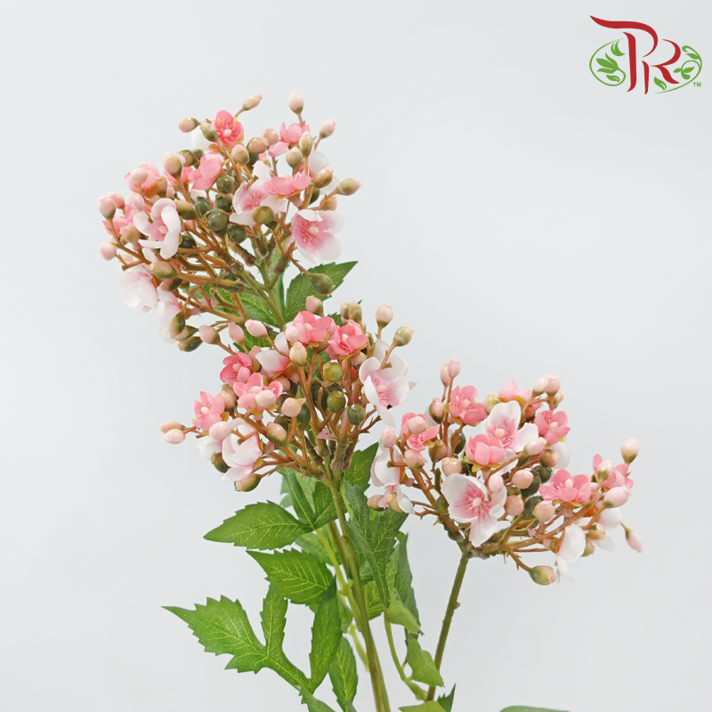 Artificial Apple Blossom Spray - 2 Stems