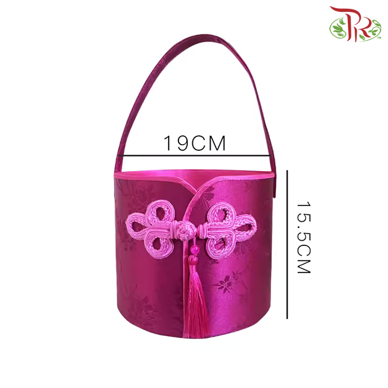 FB1 & FB3 - CNY Single Button Round Hand Held Floral Box