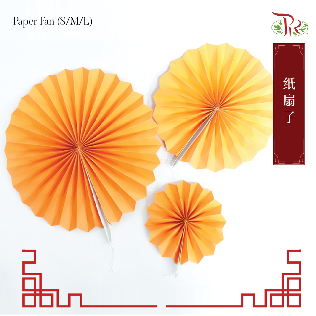 Paper Fan Handcraft (3 sizes in 1 pack) 6 pieces - Pudu Ria Florist