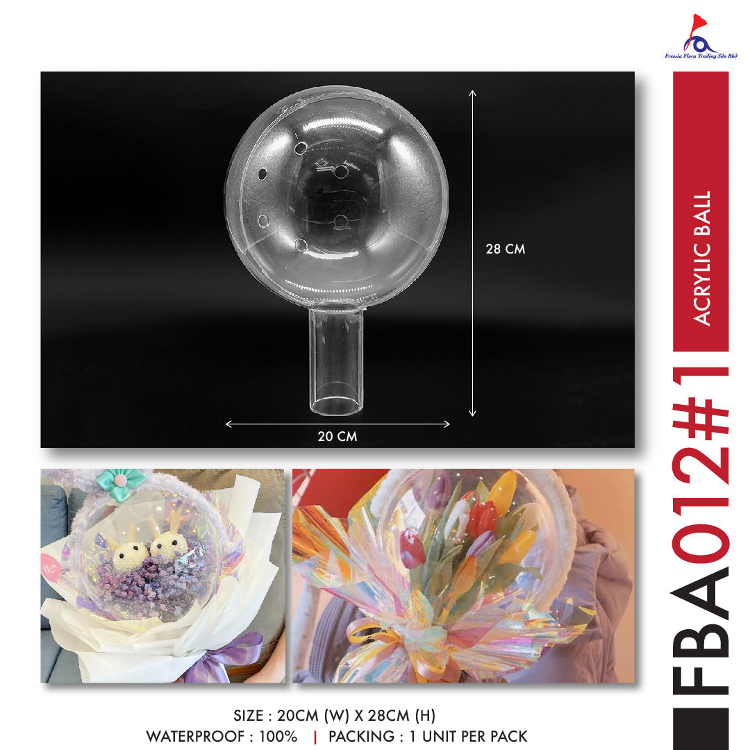 FBA012 ACRYLIC BALL - Freesia