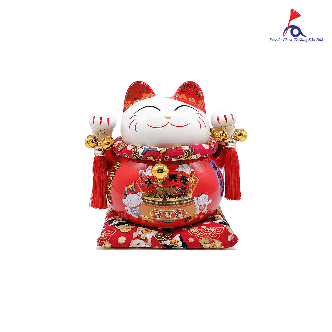 7寸 生意興隆喜猫 (存钱罐)