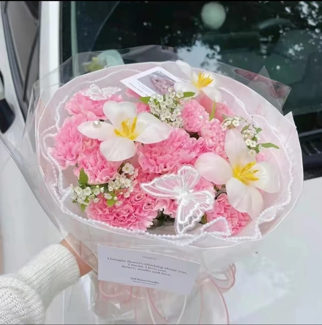 FBA064 LACE BUTTERFLY (10') - Freesia