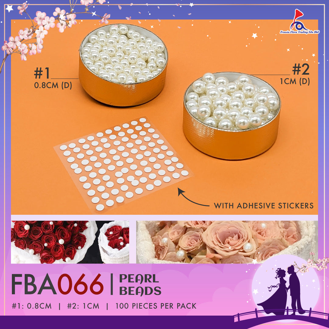 FBA066 PEARL BEADS (100') - Freesia