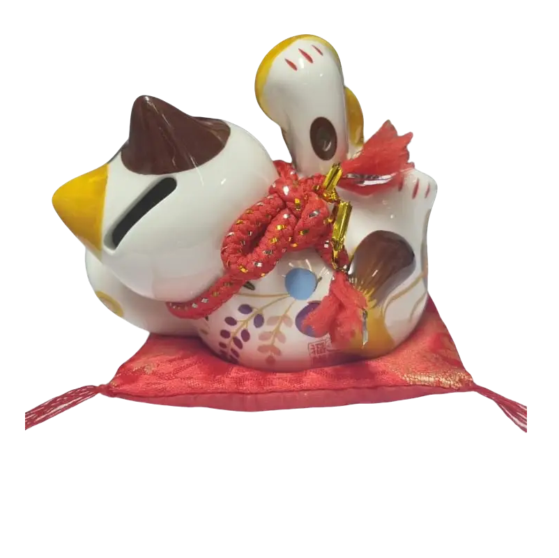 4.5" 陶瓷 高品质 財源廣進 招财猫 (存钱罐)