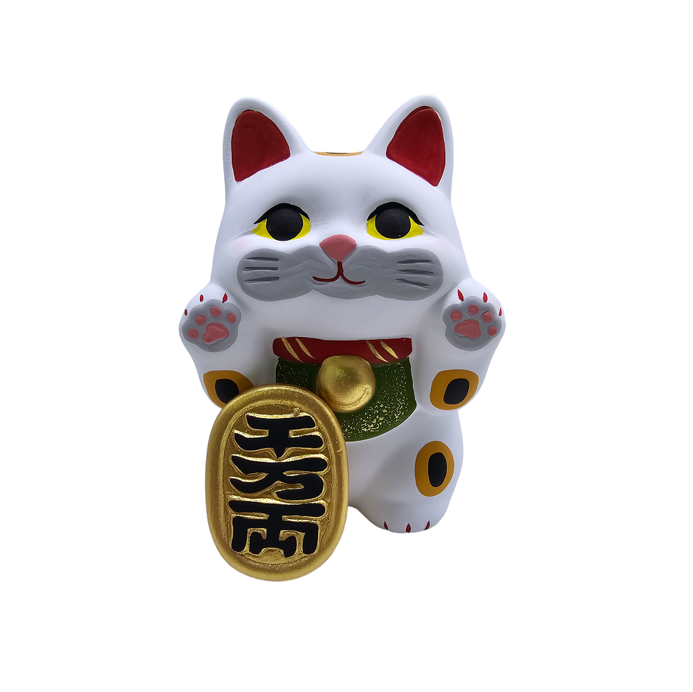 4" 九谷烧 Maneki-Neko (Japan Version) (100% Hand-Made)