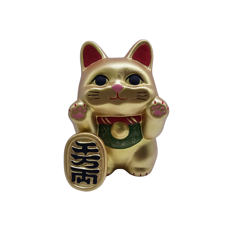 4" 九谷烧 Maneki-Neko (Japan Version) (100% Hand-Made)