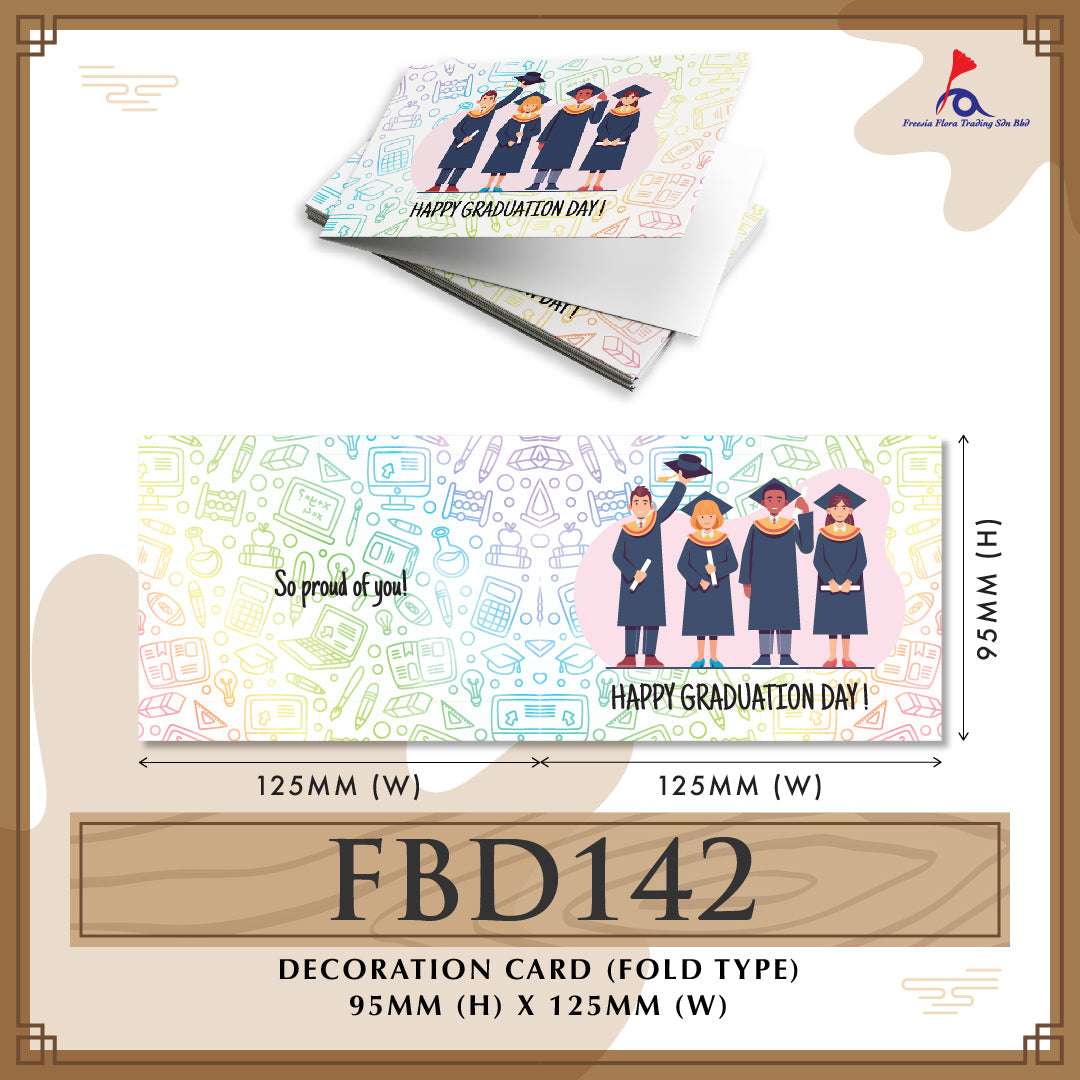Greeting Card (Small) - (Fold Type) - Happy Graduation Day