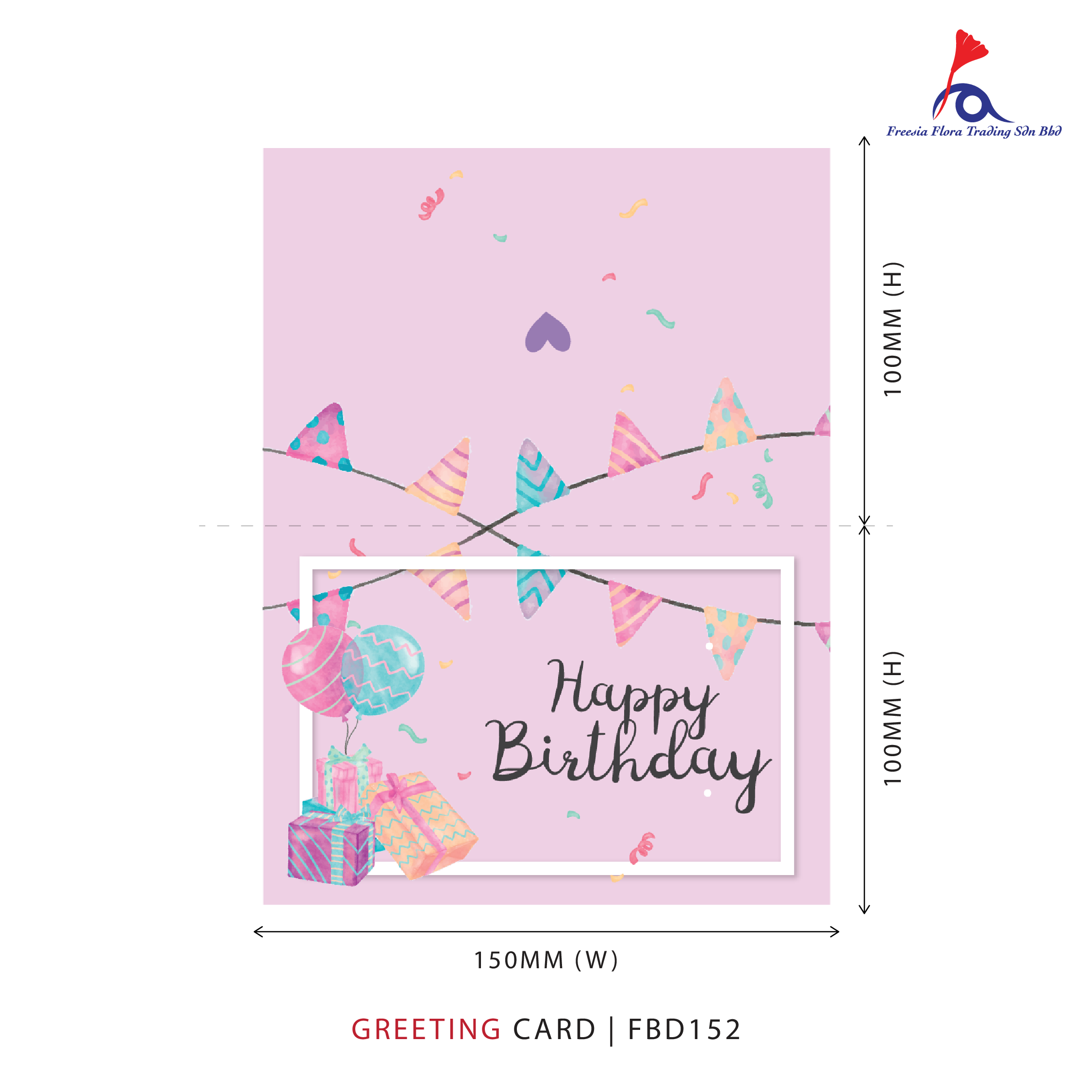 Birthday'S Card - Happy Birthday (Folded Type)