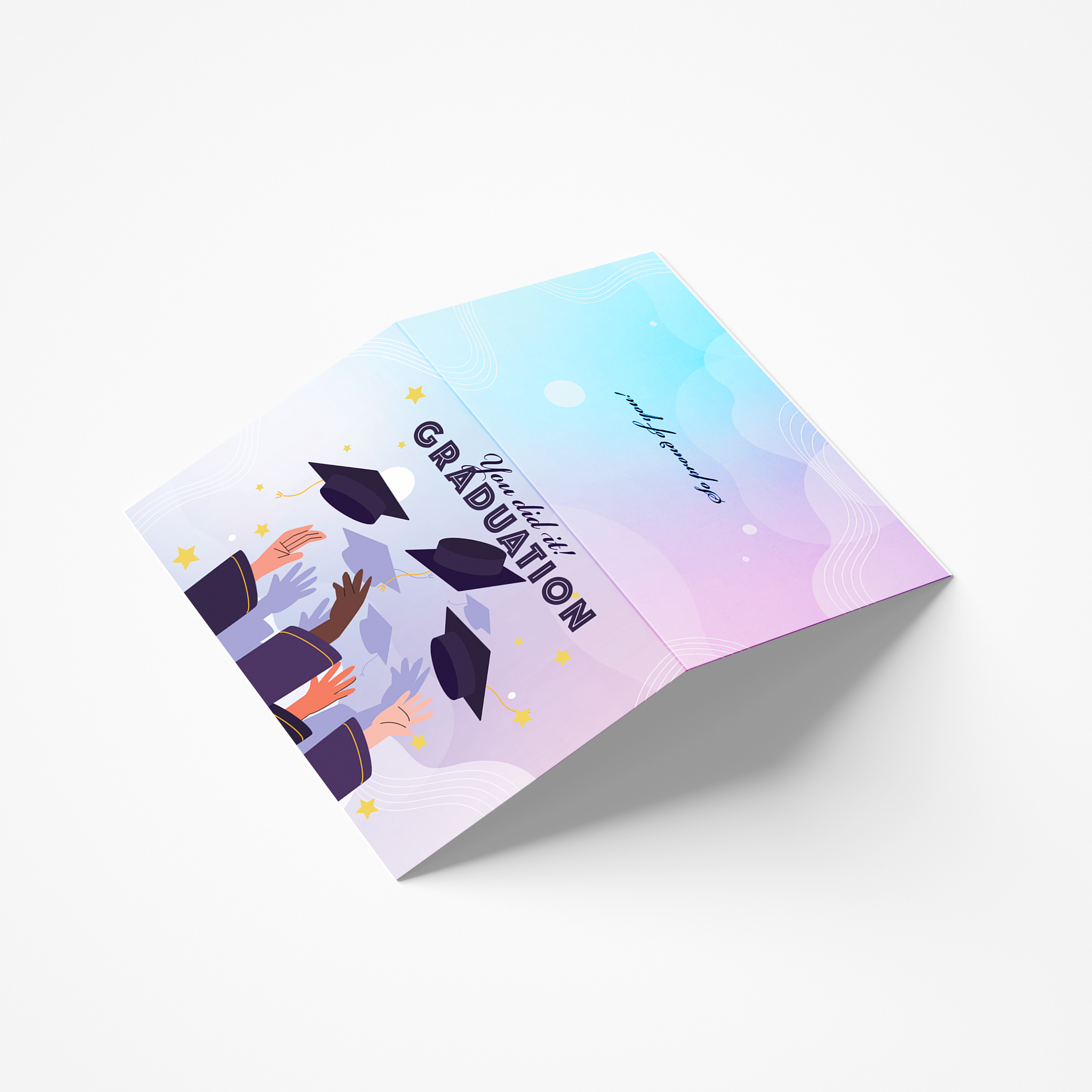 Graduation Card - You Did It! Graduation (Folded Type)