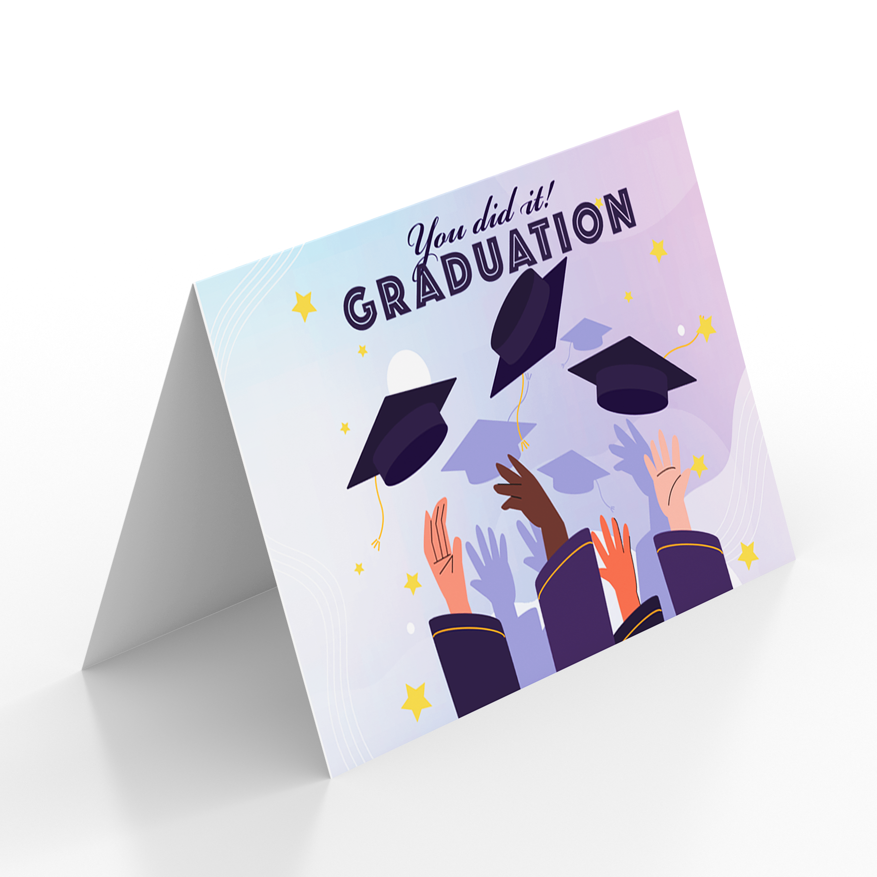 Graduation Card - You Did It! Graduation (Folded Type)