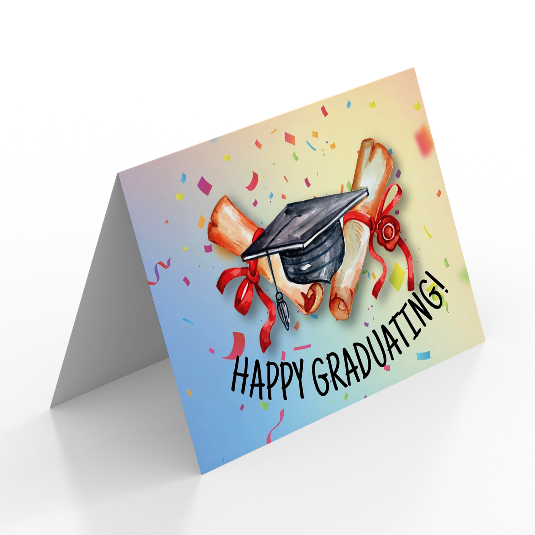 Graduation Card - Happy Graduating! (Folded Type)