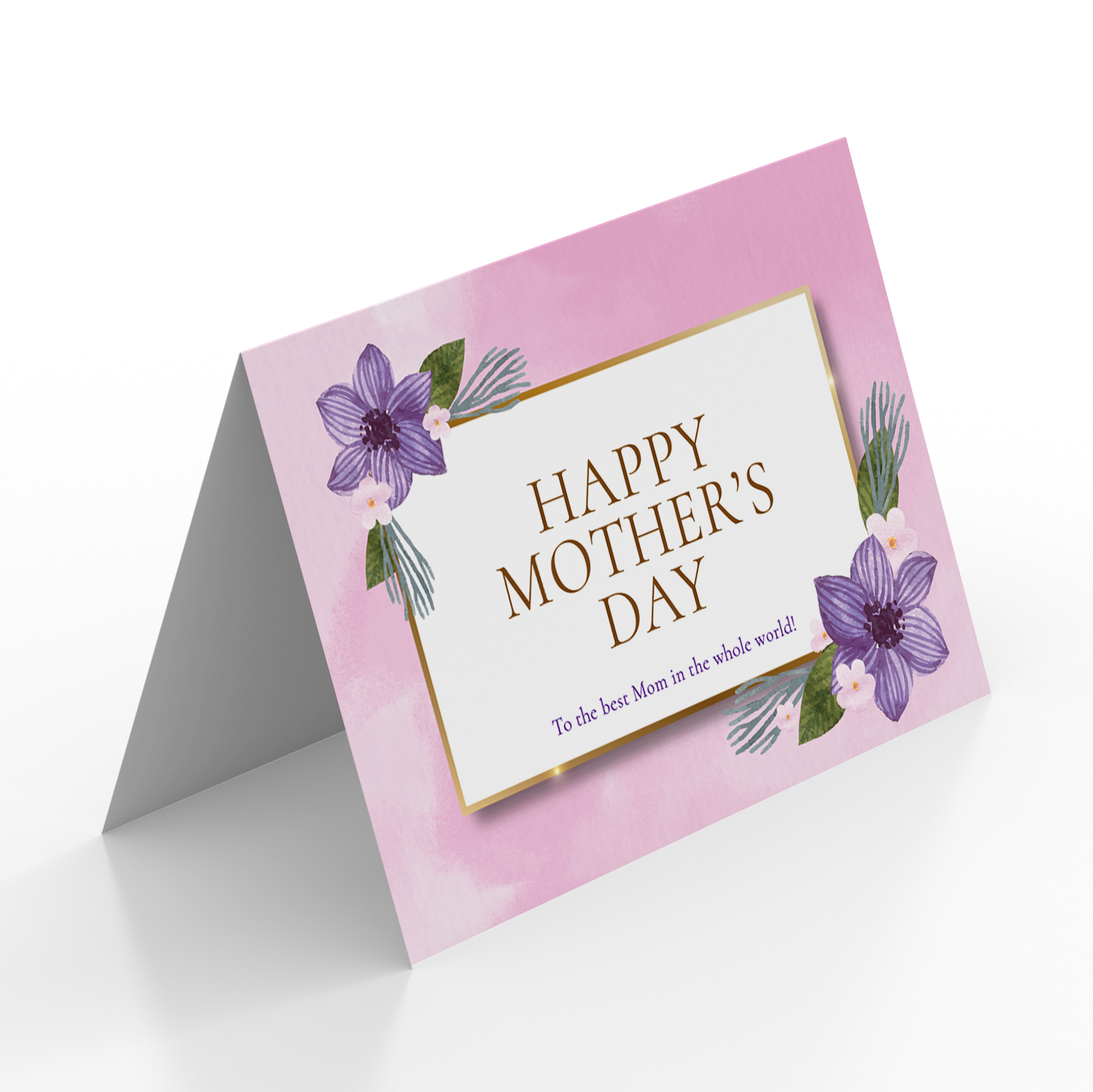 Mother's Day Card - Happy Mother's Day (Folded Type)