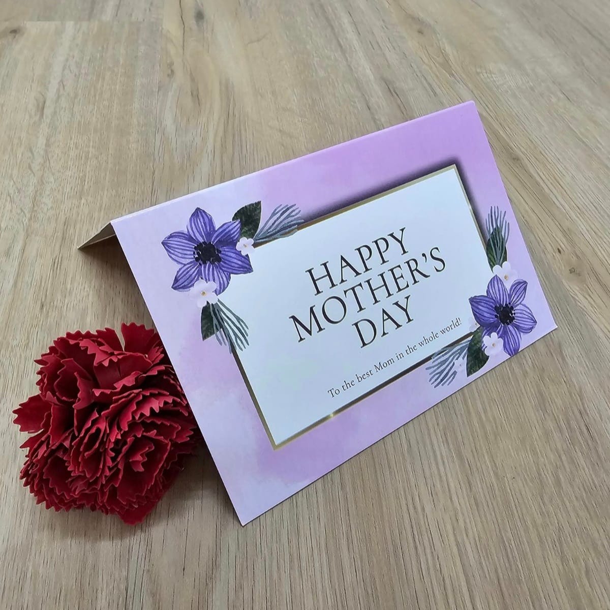 Mother's Day Card - Happy Mother's Day (Folded Type)