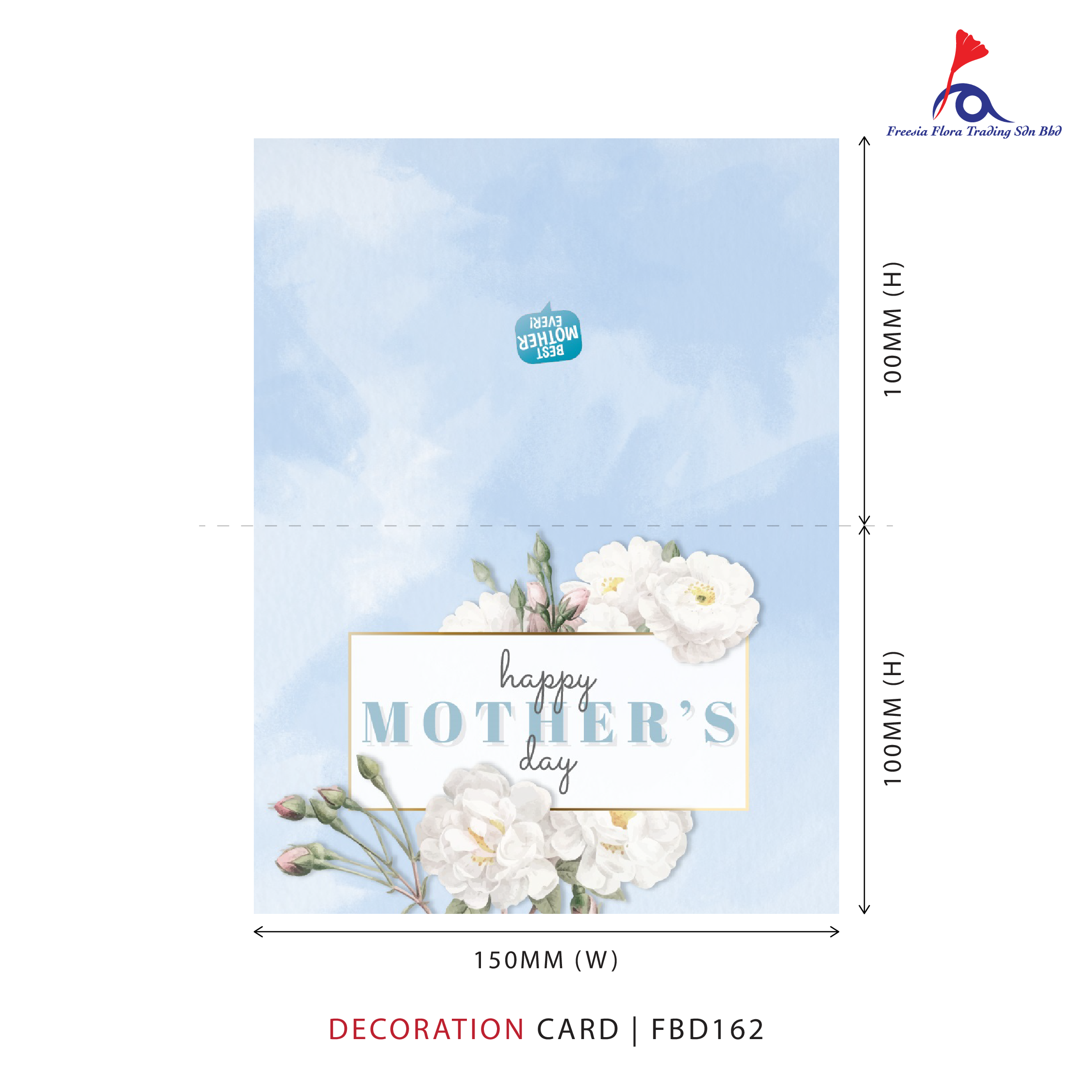 Mother's Day Card - Happy Mother's Day (Folded Type)