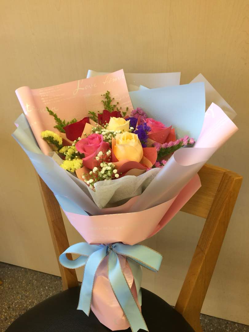 FPL051 2TONES ENGLISH WORD TEXTURE - Freesia