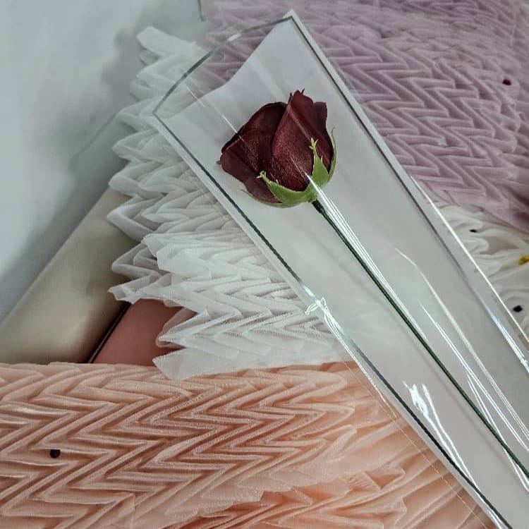 Single Stalk Flower Pack With Silver Frame