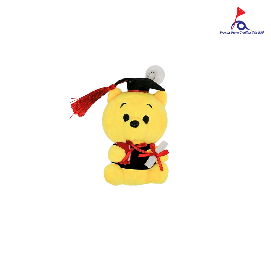 FTY013 4IN GRADUATE BEAR - Freesia