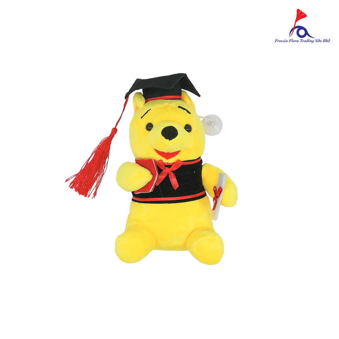 FTY014 8IN GRADUATE BEAR - Freesia