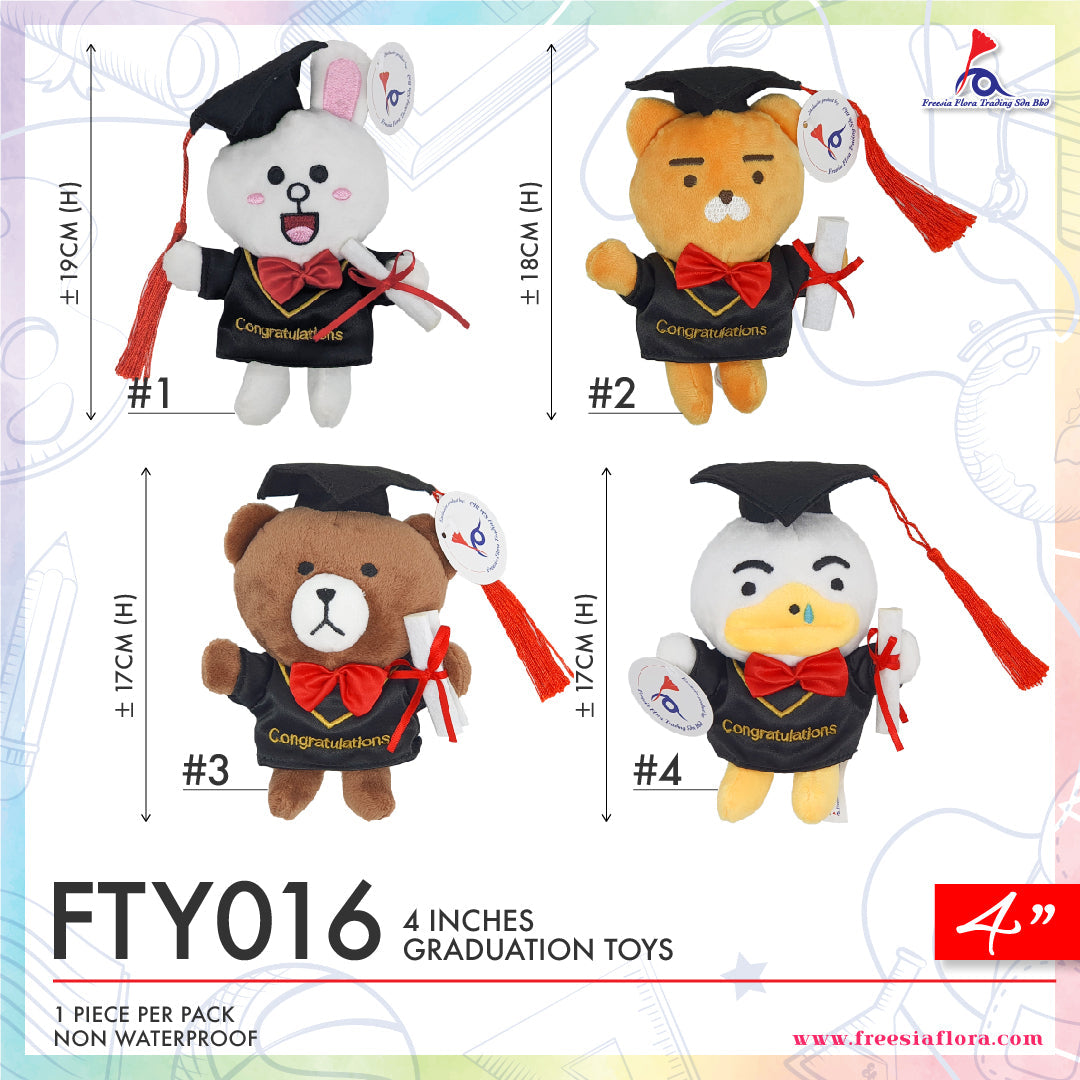 4" Graduate Bear