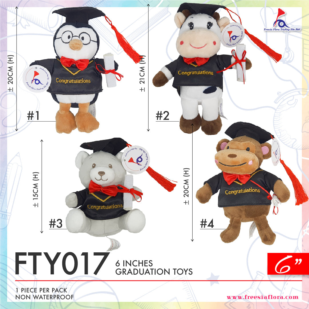 6" Graduate Bear