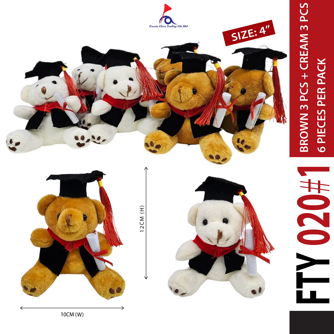4" Graduate Bear
