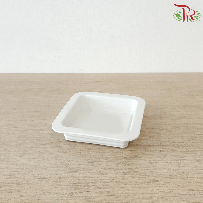 Felton Square Pot Saucer (FBL-250) (With Size & Color Options)