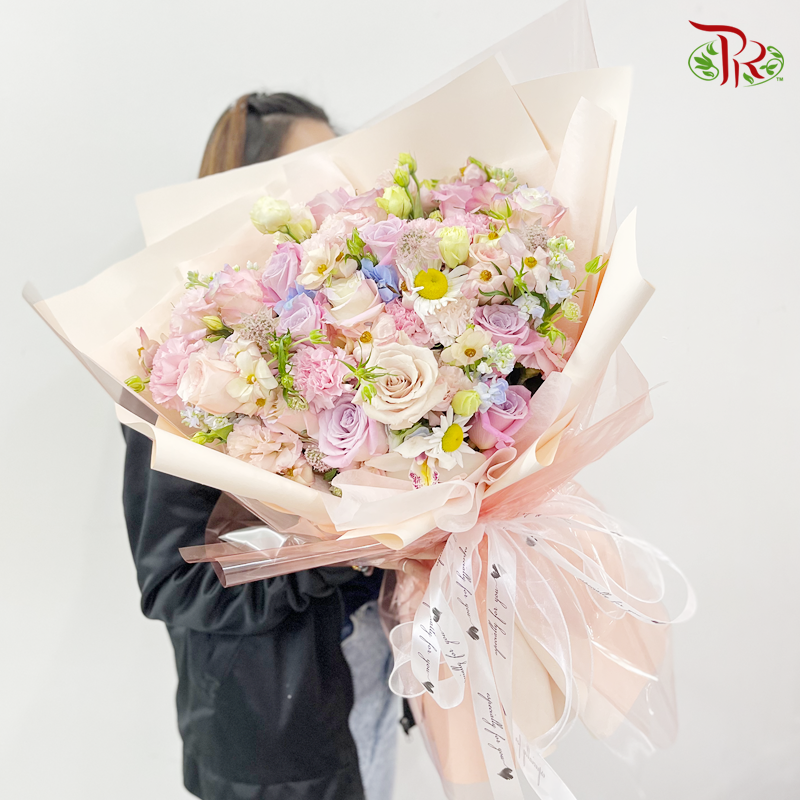 Grand Bouquet Arrangement In Pastel Mixed (L Size) - Pudu Ria Florist