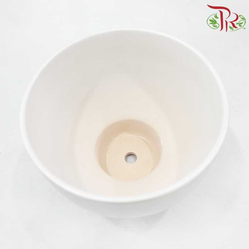 SSJ-10-12 Pearl White Pot