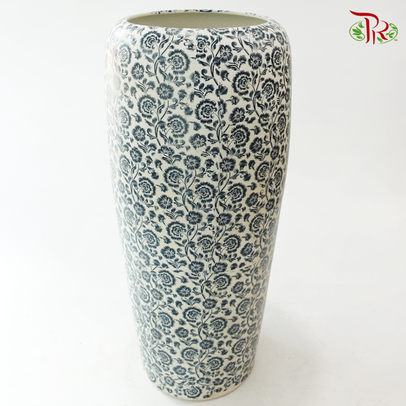 Vintage Vase- Tranquil Blossoms